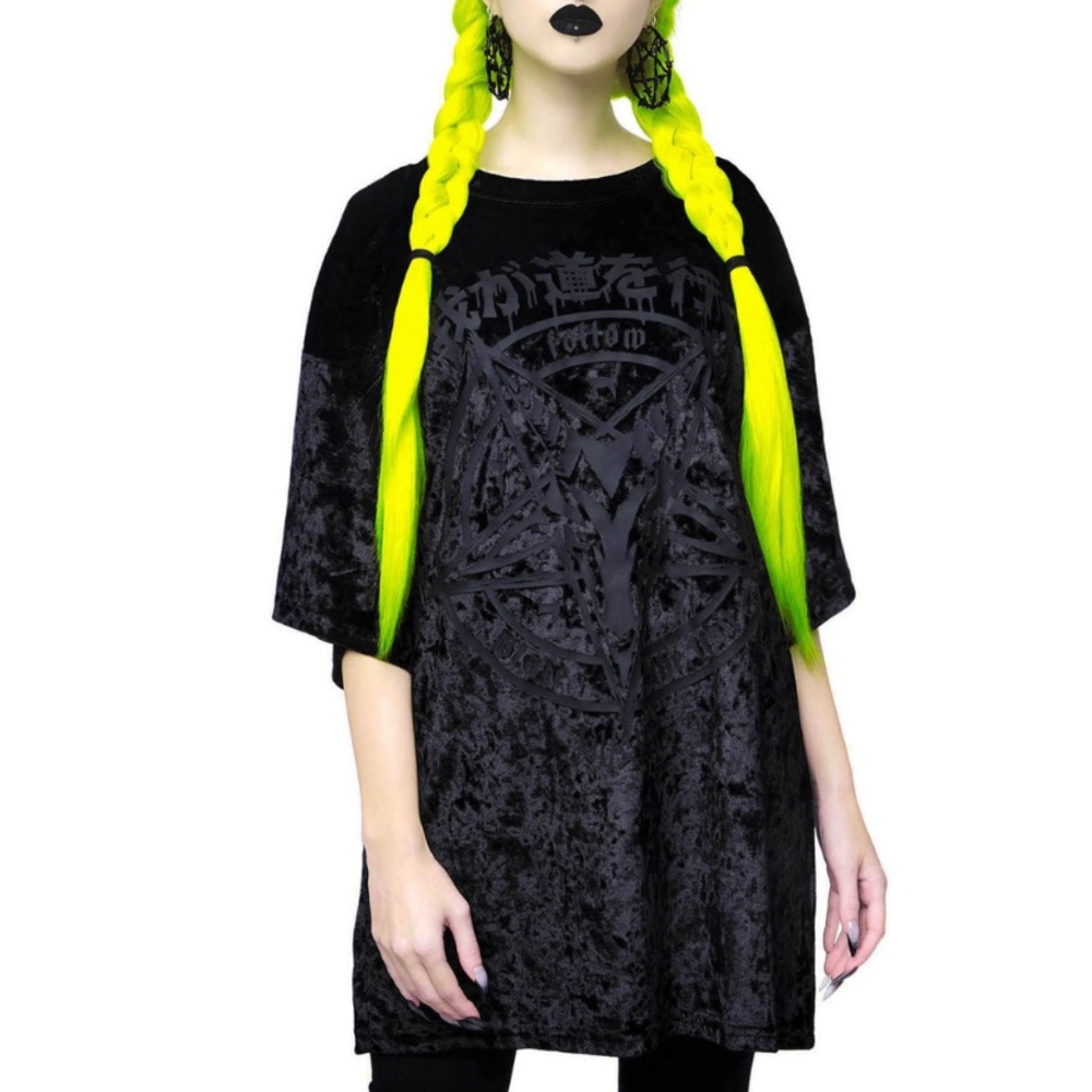 Killstar In2 Darkness Velvet Boyfriend B/F Tee